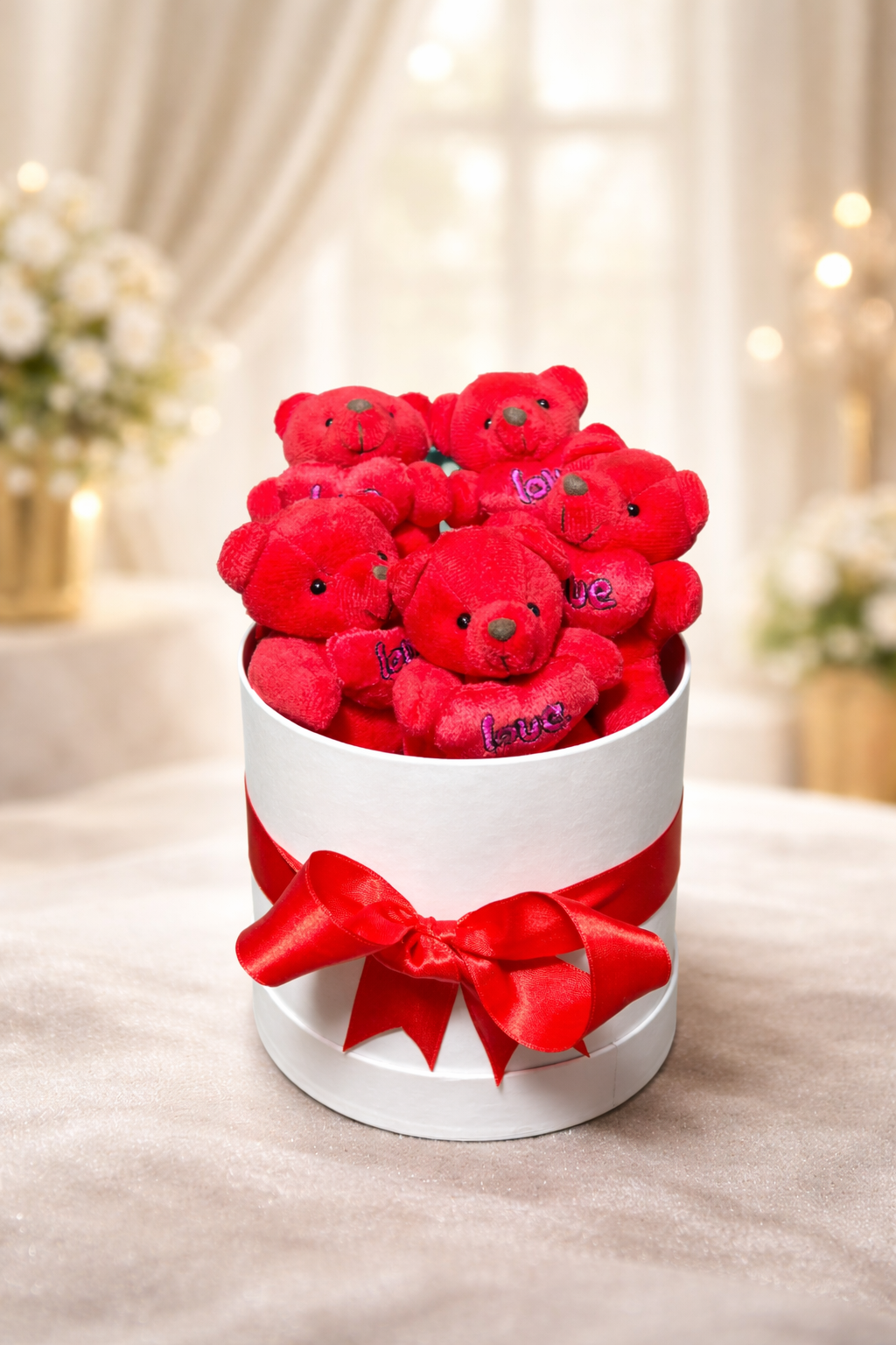 Sevgiliye Özel Romantik Ayıcık Hediye Kutusu